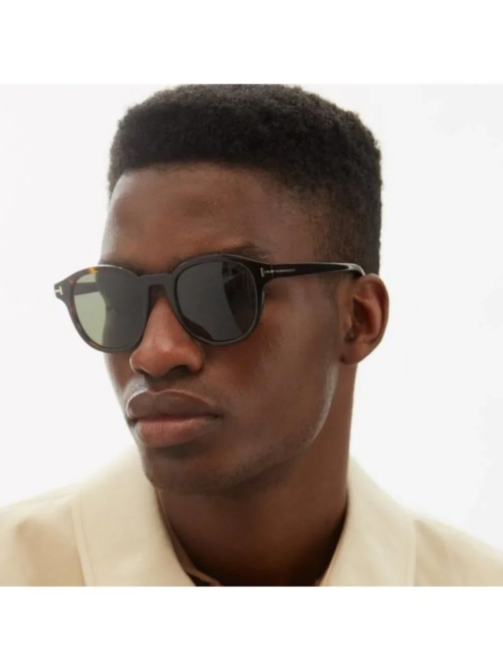 Tom Ford Jameson FT0752 56A Sunglasses - Havana Frame, Smoke Lenses